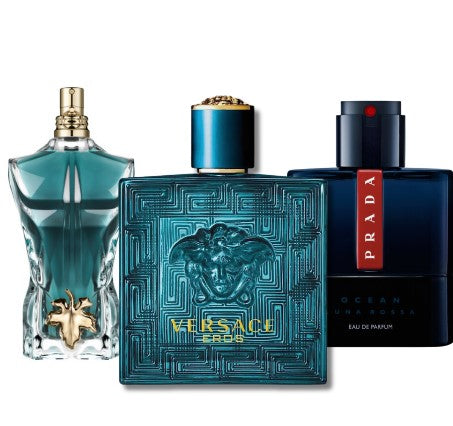 Cofanetto con 3 Fragranze: Prada Luna Rossa, Versace Eros e Le Beau (Eau de Parfum)  100 ML